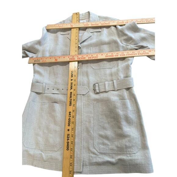 "EMANUEL UNGARO" 2 Pc. 100% Linen Pant Suit SZ 14 VTG  Quiet Luxury Elegant - Picture 11 of 16